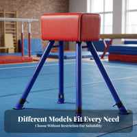 Angled Legs Adjustable Vaulting Horse Upholstered Training Horse for Children