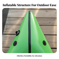 1 Person Inflatable Kayak Small Inflatable Fishing Boat Single Person Packraft Long-Lasting Portable Fishing Boat for Waterway S