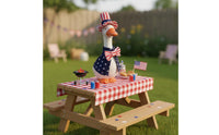 Stars and Stripes Pattern Independence Day Goose Costume Vibrant Colors Independence Day Goose Costume Festive Atmosphere for Desktop Decor