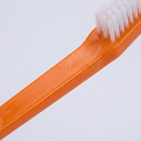 Dog Toothbrush and Cat Toothbrush for Bad Breath, Soft Silicone Finger Tooth Brush for Dog Tooth Care, Single Silicone Pet Grooming Tool, Orange