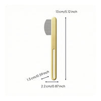 Fine-Toothed Pet Grooming Comb Rounded Ends Cat Comb Sturdy Lightweight for Dogs