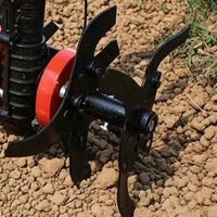 Garden Equipment Cultivating Wheel Mower Attachment with Bent Tines Anti-Snag Wheel Attachment for Gardeners, Garden Cultivation