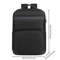 Commute Ready Business Backpack Multiple Compartments Rucksack USB Charging Port for Men