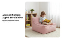 Nordic Design Single-Seat fluffy Lounger snug Design children's Furnishing Soft Texture Miniature Armchair Ergonomic Support for Toddlers, Parents, perusing Corner, Playroom, Bedroom, Living Room