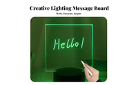Writable Night Light 16 Color Options Glowing Memo Board Remote Controlled LED Message Board for Students, Couples, Home Decor, Living Room, Classroom