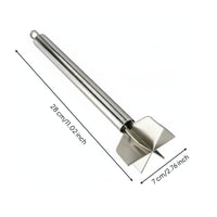 Food Grade Stainless Steel Meat Chopper Easy to Clean Handheld Meat Masher Heavy Duty Ground Beef Masher Single Piece-Piece Design
