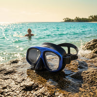 Adult Snorkel Set Sleek-Profile Mask and Snorkel Set Gear Flexible Anti-Leak for Adults, Beach Trips, Pool Practice