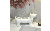 Dachshund-Shaped Toothbrush Holder Whimsical Toothbrush Holder with Compartments Versatile Washroom Accessory for Kids, Vanity