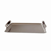 Rectangular Metal Tray Nordic Style Stainless Steel Tray Easy to Clean Home Accessory