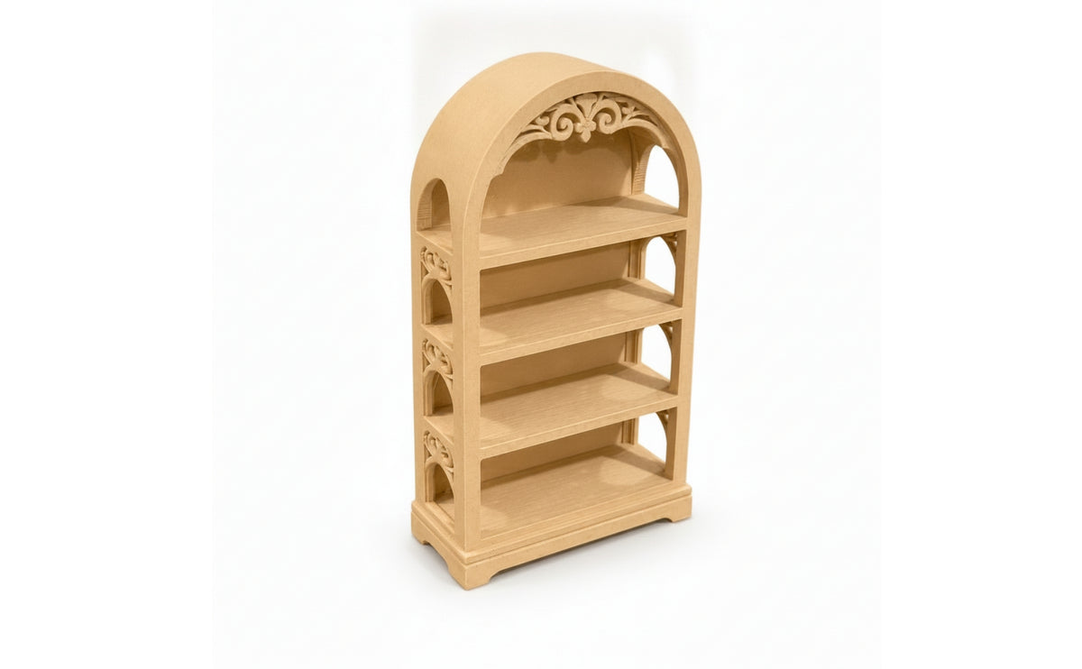 Dollhouse Shelf 1:12 Scale Dollhouse Furniture Wooden for Collectors