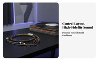 Turntable Tonearm Cable Shiny-Plated LP Vinyl Player Audio Cable
