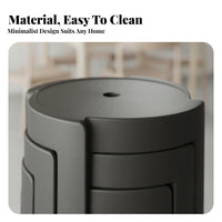 Space-Saving Stackable Plastic Stool Thickened Material Stackable Round Stool Long-Lasting Backless Kitchen Chair Easy to Clean for Homeowners, Children, Small Apartments, Living Room, Classroom, Bedroom