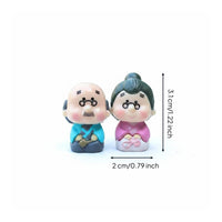Cute Design Couple Figurine Handmade Miniature People Figures Decorative Object for Potted Plant