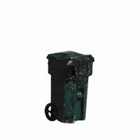 1:64 Scale Mini Trash Bin Molded Lid Model Scene Trash Bin Scene Decoration Mini Waste Container Realistic Details