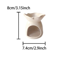 Tealight Warmer Compact Ceramic Burner Easy to Glaze Ceramic Scented Melt Burner for Wedding