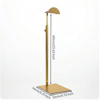 Adjustable Height Handbag Display Stand Tabletop Purse Display Stand Metal Purse Holder Stable for Collectors, Countertops