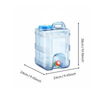 Food Grade Material Camping Water Jug with Faucet Thickened Wall Beverage Dispenser High Temperature Resistant Outdoor Gear Leakproof Design for Campers