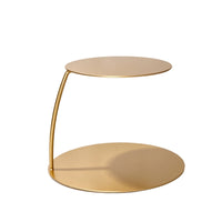 Gold Cake Stand with C-Shaped Support Metal Cake Display Stand Reusable Versatile for Wedding Planners, Parties