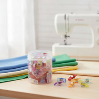 50 Pieces Sewing Clips with Storage Jar Non-Slip for Quilters