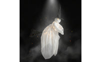 specters with Witch Hat and Broom Light-up Hanging specters with Broom Warm Glow Halloween Ornament for Porch