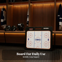 Rink Diagram Ice Hockey Coaching Board Built-in Handle Hockey Coaching Board Lined Notes Area Sports Equipment Handheld for Coaches, Game Planning