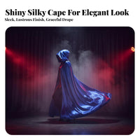 Halloween Tcloaked Long Hooded Cloak Unisex Full-Length Tie-Neck Mantle adaptable Accessory Costume Cape for Children, actors, Cosplayers, Stage Performances, Theatrical Productions, Cosplay Conventions, historical festival Faires
