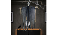 Hanging Cranium Specters Halloween Cranium Specters with Gauze Drape Outdoor Hanging Skeleton Decorations for Porch