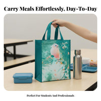Insulated Bento Tote Waterproof Insulated Meal Pouch Reusable for Office Workers
