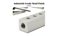 40x40 Air Block Leak-Resistant Seal Pneumatic Block Industrial-Grade Multi-Port Pneumatic Splitter for DIY Hobbyists, Workshops, Factory
