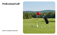 Easy to Assemble Golf Flagstick Set All-Weather Use Golf Hole Cup and Flag Tear-Resistant for Beginners, Outdoor