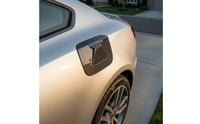 Precision Fit Carbon Fiber Fuel Lid Sticker 3K Twill Weave Carbon Fiber Gas Cap Cover High Gloss Finish Fuel Reservoir Door Protector Resistant for Lexus Owners, Auto Detailing