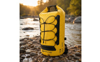 Waterproof Backpack Dry Bag PVC Insulated Backpack Dry Bag Elastic Cord Gear Carrier for Rafting, Stream Trekking