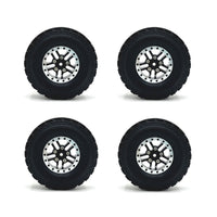 4 Pieces RC Car Wheels with Metal Hub Rubber RC Crawler Tires with Rims High Hold Rim for Hobbyists