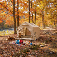 Spacious Interior Quick Setup Air Tent Waterproof Inflatable Camping Tent 4-8 Person Capacity House Design Outdoor Shelter Windproof for Families, Groups, Festivals, Backyard