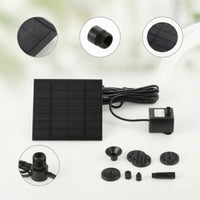 No Electricity Needed Solar Fountain Pump Adjustable Fountain Pump with Solar Panel Low-Maintenance Stable for Birdbaths