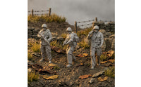 10 Pieces Unpainted Combatant Figures Gray Toy Soldiers Display Hobby Set for Hobbyists