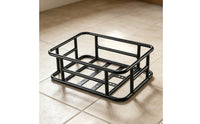 Strong Load Bearing Metal Bike Basket with Mesh Edges Multifunction Storage Mountain Bike Rear Basket Heavy Duty for Shopping