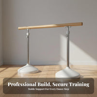 Home Ballet Practice Bar Stable Base Portable Dance Bar Non-Slip Feet Portable Dance Barre for Dancers, Beginners, Gym