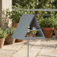 Bird Feeder House with Pole Decorative Standing Bird Feeder Outdoor for Avian Creatures Birds