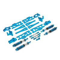 RC Car Metal Upgrade Set RC Car Damping System Parts with Shocks Damping Front and Rear Shock Absorbers