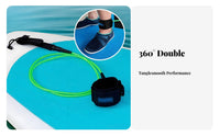 Stand-up Paddleboard Leg Rope All-Direction Turn Upright Paddleboard Leash Wave-Riding Board Leash Comfortable Padded Cuff