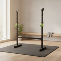 Adjustable Weight Bench Compact Floor Squat Stand Simple to Install Fitness Equipment for Weightlifters