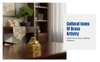 Brass Four Sacred Beasts Figurine, Chinese Mythology, Desktop, Living Room, Office Decor