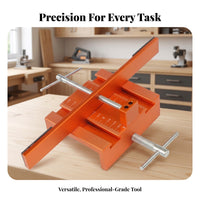 Adjustable Cabinet Door Drilling Jig Aluminum Alloy Cabinet Door Alignment Jig Threaded Rod Engraved Markings