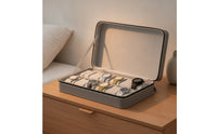 PU Leather Watch Case with 12 Slots Dust-Proof Watch Box with 12 Slots Zip-Around Organizer Hard-Shell for Enthusiasts, Dresser, Travel, Showroom