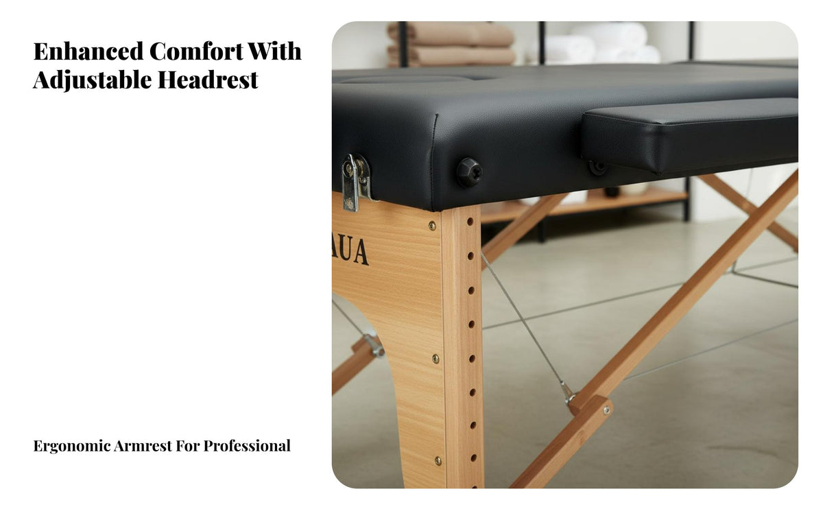 Multi-Purpose Folding Massage Table High-Density Padding Portable Massage Table Water & Oil Resistant Portable Bed Easy to Clean for Estheticians, Beauticians, Physical Therapists