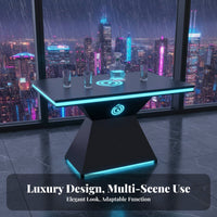 adaptable Combination High-Top Bistro Table with Chairs Modern design Bar Furniture Set Sturdy Frame Booth Seating long-lasting Construction for Restaurant Managers, Interior Designers, KTV Lounge, Cafe, Patio, Balcony