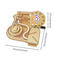 STEAM Learning DIY Cardboard coaster track Hands-on Activity personalAssembling Marble track Challenging Build Educational Toy Display-Worthy for Students, Hobbyists, Science Fair, present exchange, Classroom, Leisure Time