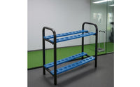 18-Club Golf Rack Circular Slots Golf Club Rack Tubular Frame Sports Organizer for Outdoor Practice Net, Store Display