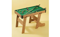 Corner Pockets Children's Billiard Table Cue Sticks Tabletop Pool Game Black Edge Trim Mini Pool Table Sturdy